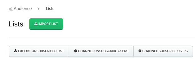 Channel subscription buttons